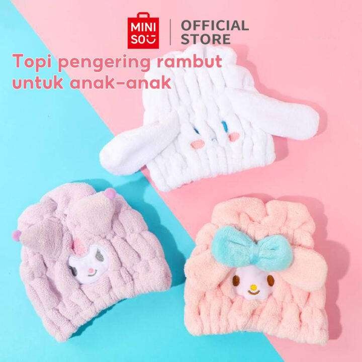COD Handuk Keramas Miniso Handuk Keramas Sanrio Handuk Anak My Melody Handuk Kepala Cinnamoroll Hand