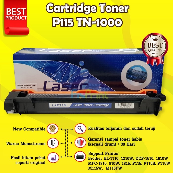 Cartridge Toner P115 P115W Compatible Printer Fuji Xerox M115W M115FW