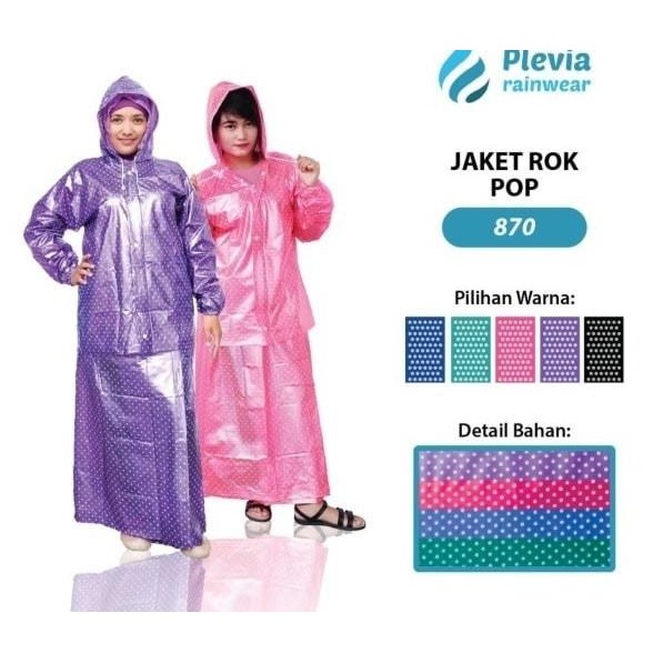 JAS HUJAN ROK POLKADOT - JAS HUJAN ROK ONDE PREVIA 870