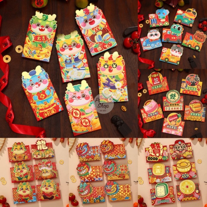 

Buruan serbu] Angpao Imlek Naga 2024 Angpau YS 2 3D Dompet Glossy V. 3D Shio Naga