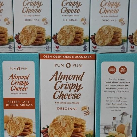 

Almond Crispy Cheese Surabaya Kue Kering Keju Almond Pun Pun