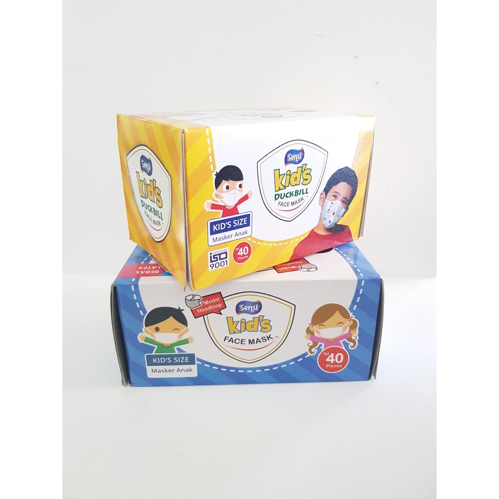 Sensi Masker Kids / Masker Kids Headloop  4 ply