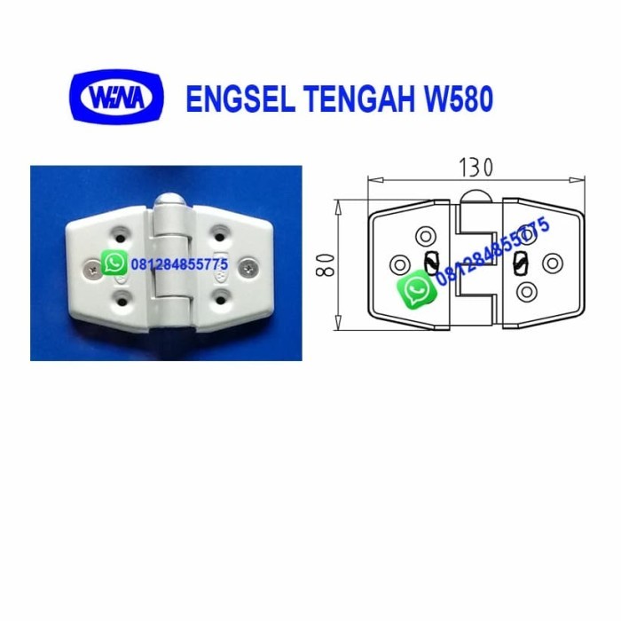 ENGSEL TENGAH WINA W580 UTK PINTU GARASI DAN PINTU LIPAT