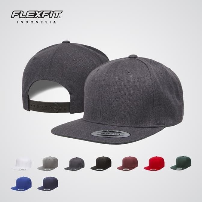TOPI SNAPBACK 6089M Premium Classic Snapback Flexfit Yupoong Original