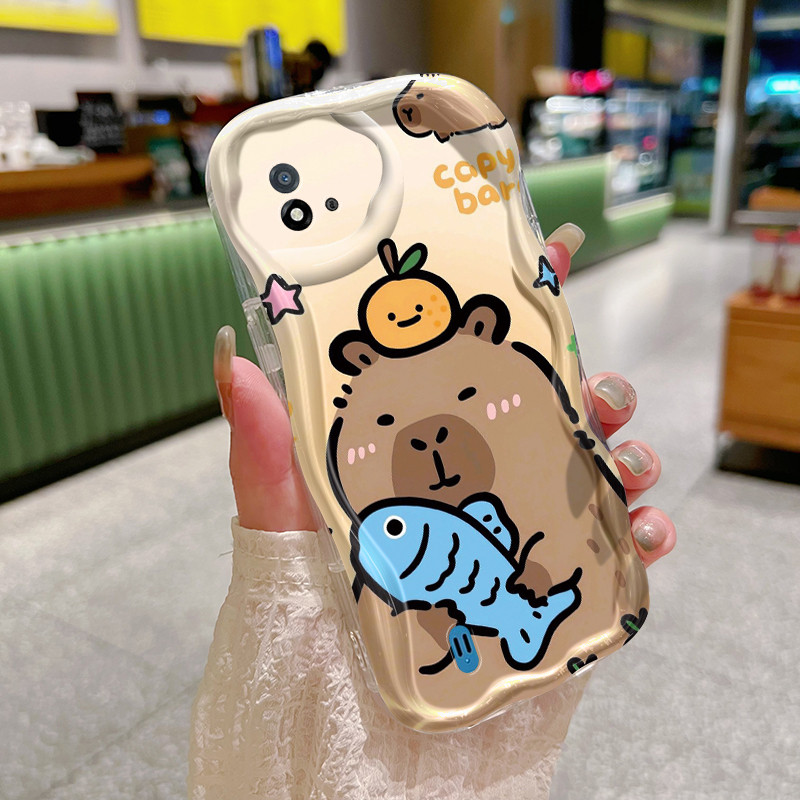 Casing Hp Untuk Realme C20 Realme C20A Realme C11 2021 Realme Narzo 50i Case Casing pola capybara Ke