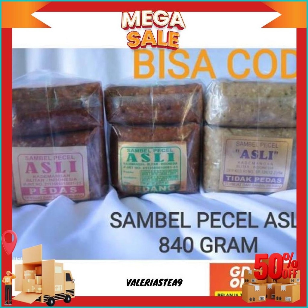 

Sambel Pecel Asli Blitar 840 Gram Kilat