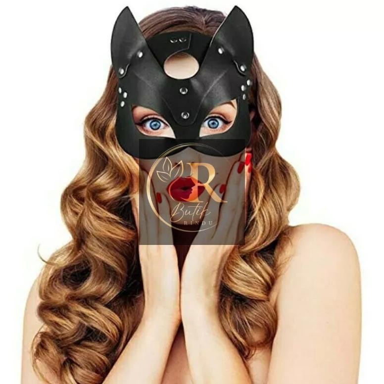 SPECIAL BUTIK RINDU (TOPENG CATIZ) Mask cosplay hallowen topeng cat topeng kucing fox face guard har