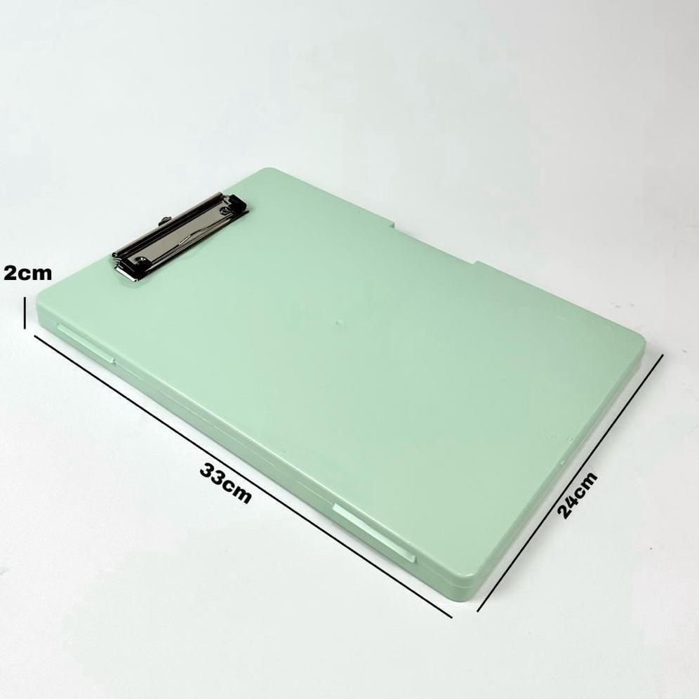 

TERMURAH BOS Clipboard Arsip Dokumen 2 in 1/Papan Jalan/Document Keeper/Map Dokumen di-111