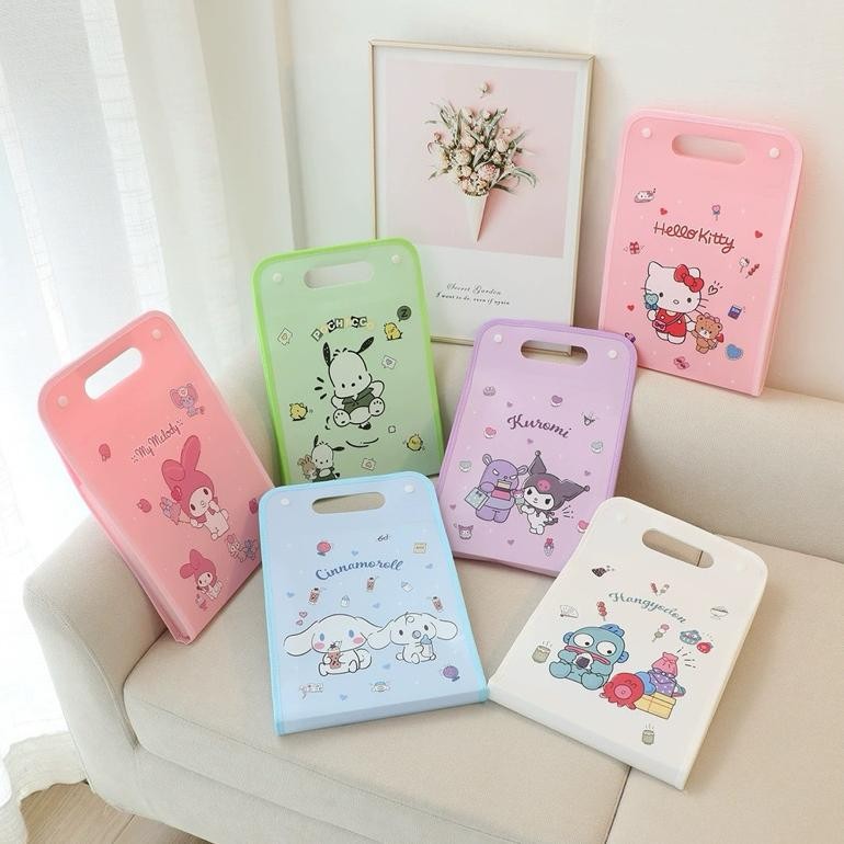 

TERLARIS kawaii sanrio foll layer map folder document organizer tempat penyimpanan dokumen TU26