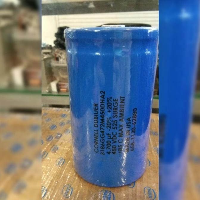 Elco Capasitor Capacitor Kapasitor Cornell Dubilier 4700Uf 450V Dc