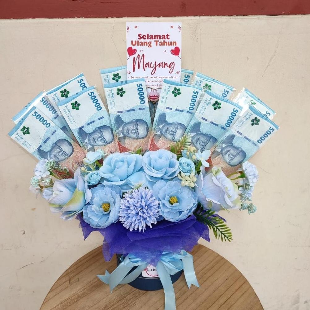 SPECIAL Bloom Box Buket Uang Kosongan Buket Uang isi sendiri Buket Uang Bloom Box Uang gf-5