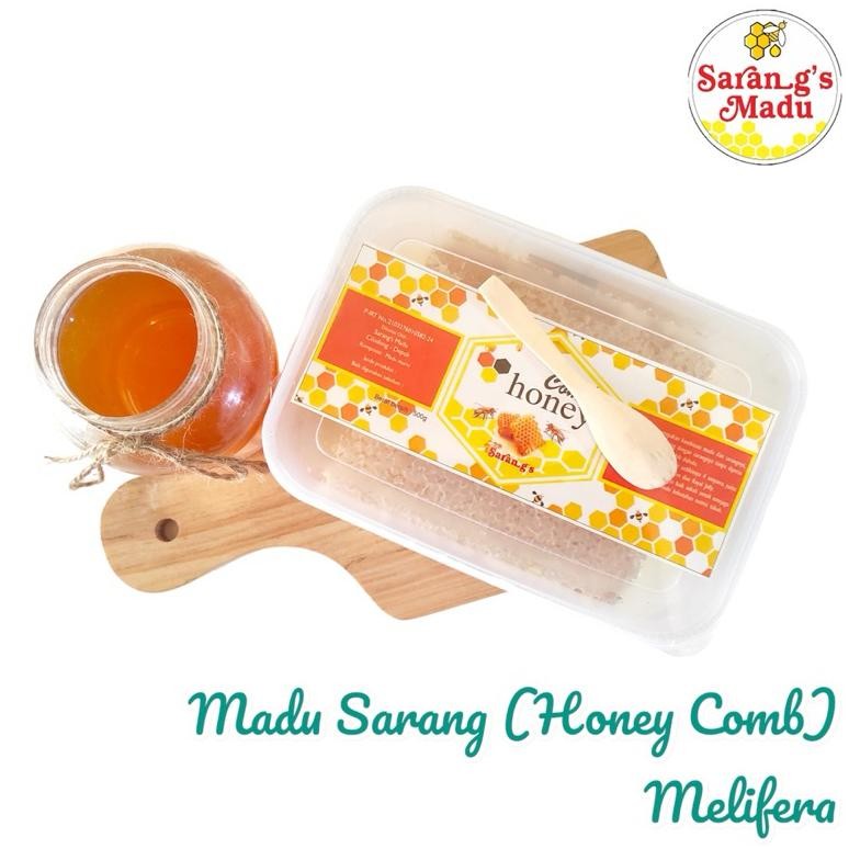 

Termurah Madu Sarang Asli Raw Comb Honey Murni Melifera Super 500G-650G High Quality