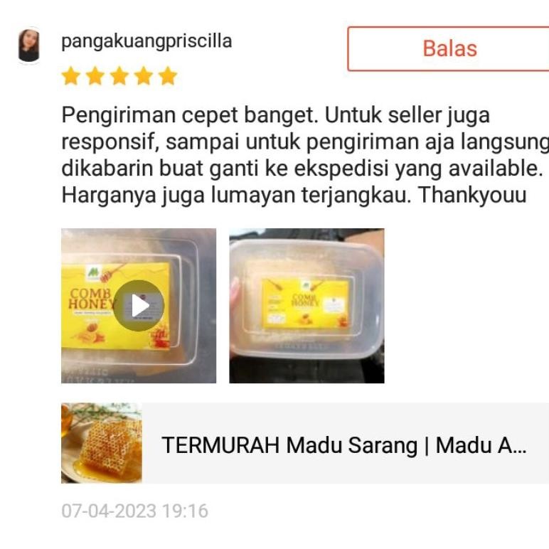 

Buruan Termurah Madu Sarang | Madu Asli Plus Sarang By Mujaddid Premium
