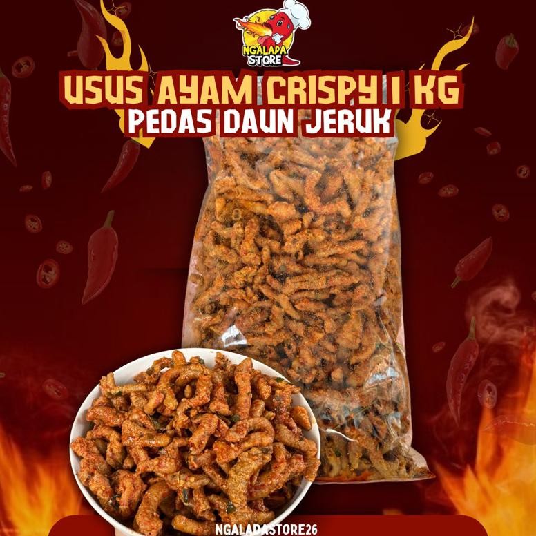 

Termurah Usus Ayam Crispy Pedas Daun Jeruk | Usus Ayam Crispy Original Daun Jeruk | Usus Ayam Crispy Viral100Gr/250Gr/500Gr/1Kg High Quality