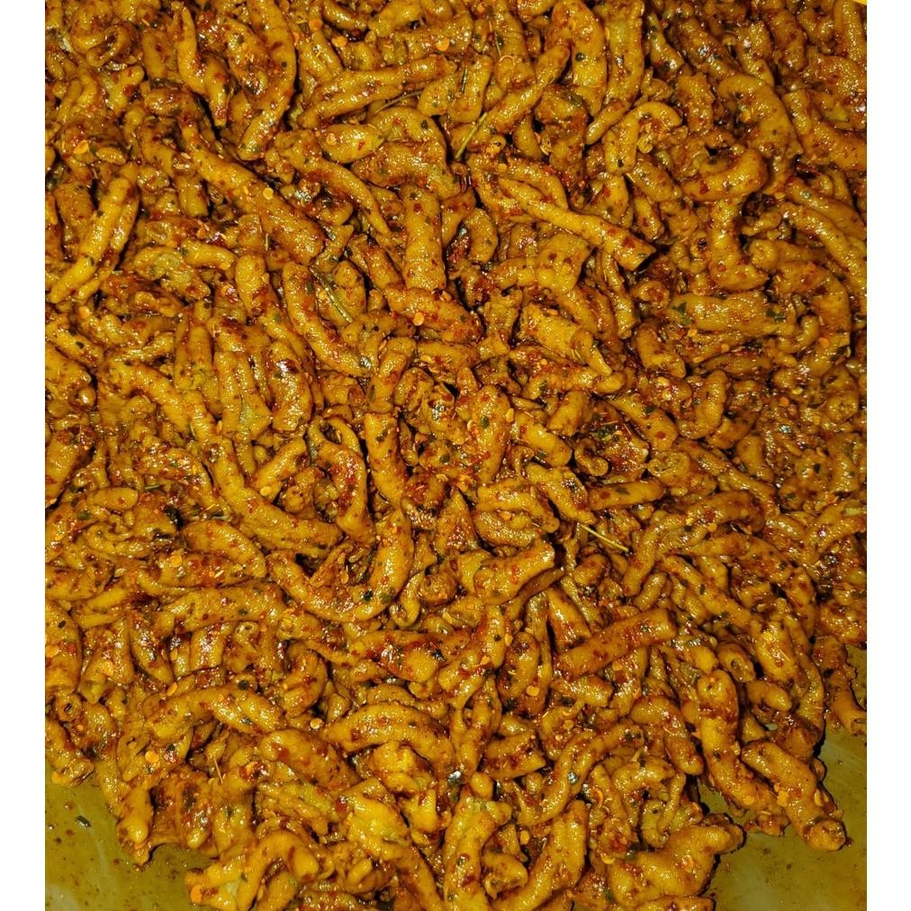 

10.10 Keripik Usus Crispy Pedas Daun Jeruk 1/2Kg Grosir