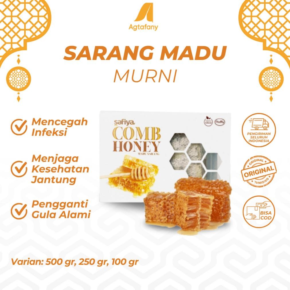 

Buruan Sarang Madu Murni 500 Gr | Safiya Honey Comb Original Premium Madu Murni Asli High Quality