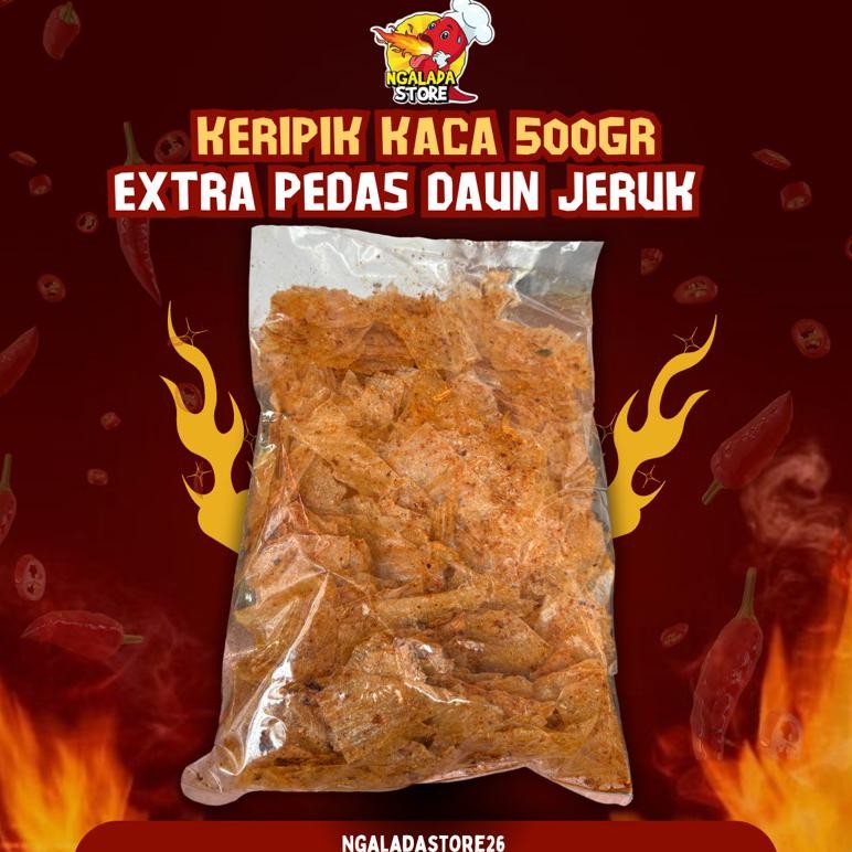 

Terpercaya Keripik Kaca Extra Pedas Daun Jeruk | Keripik Beling Pedas Daun Jeruk 250Gr/500Gr/1Kg Grosir