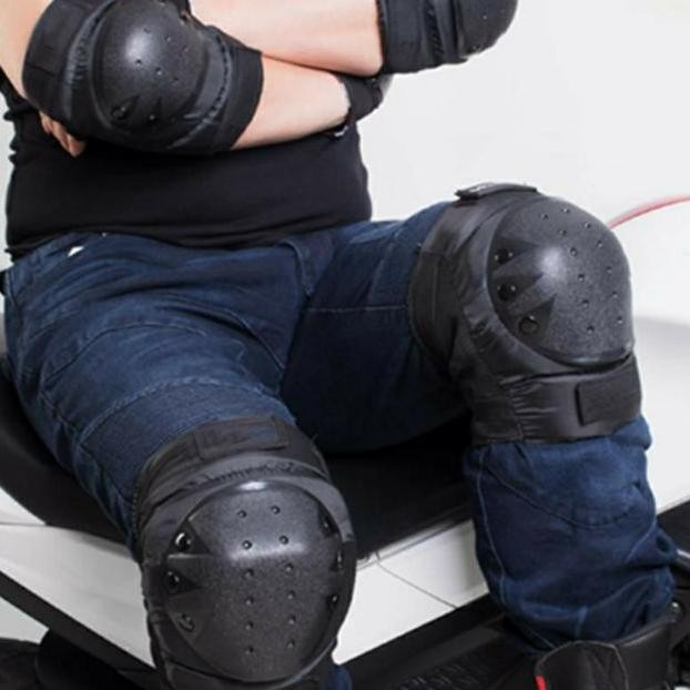 1 Pasang Deker Pelindung Lutut Dan Siku Untuk Sepeda Mtb  Motor