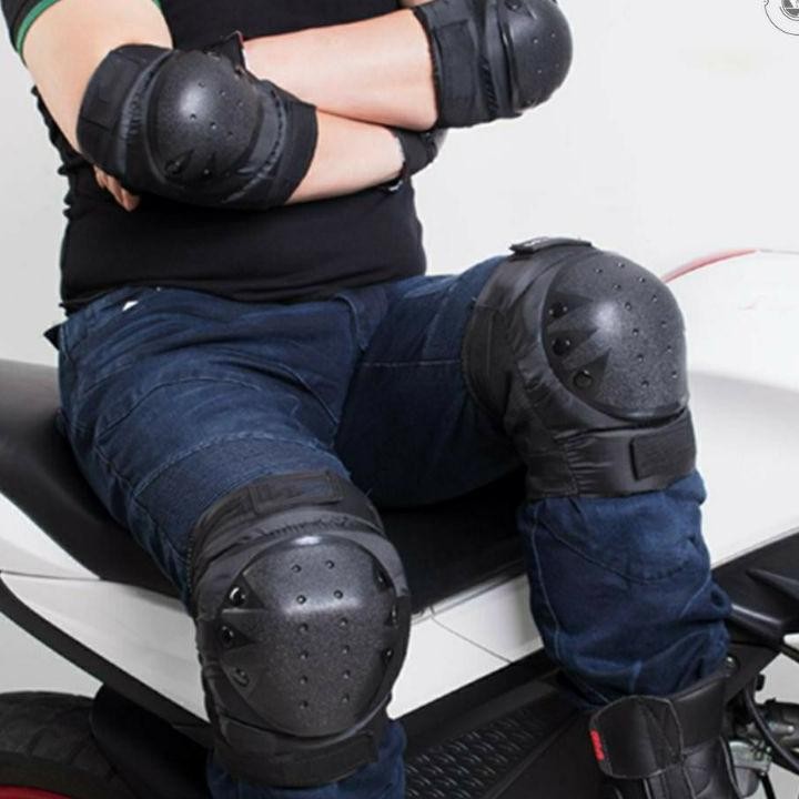 1 Pasang Deker Pelindung Lutut Dan Siku Untuk Sepeda Mtb  Motor