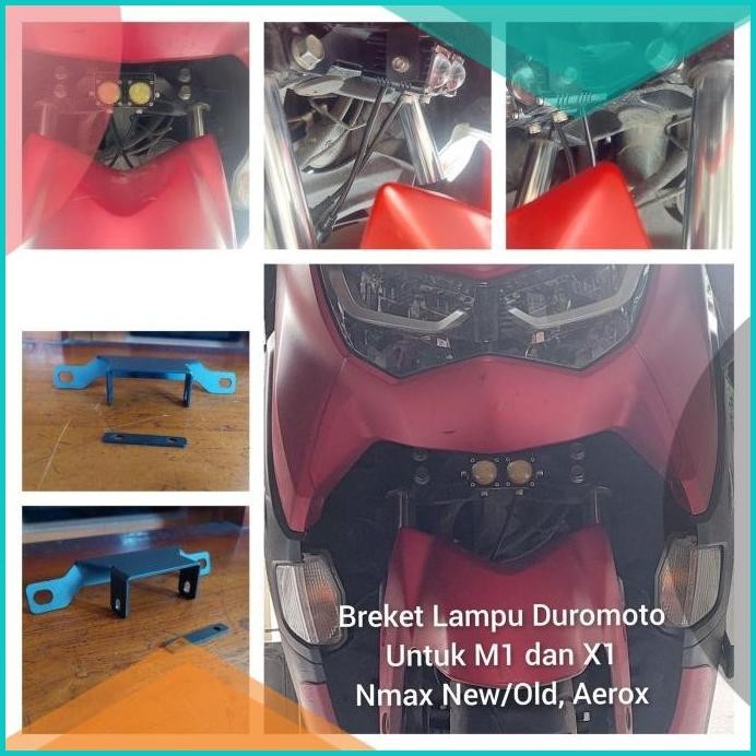 Bracket lampu sorot / laser duromoto m1 x1 NMAX old / NMAX NEW / AERO