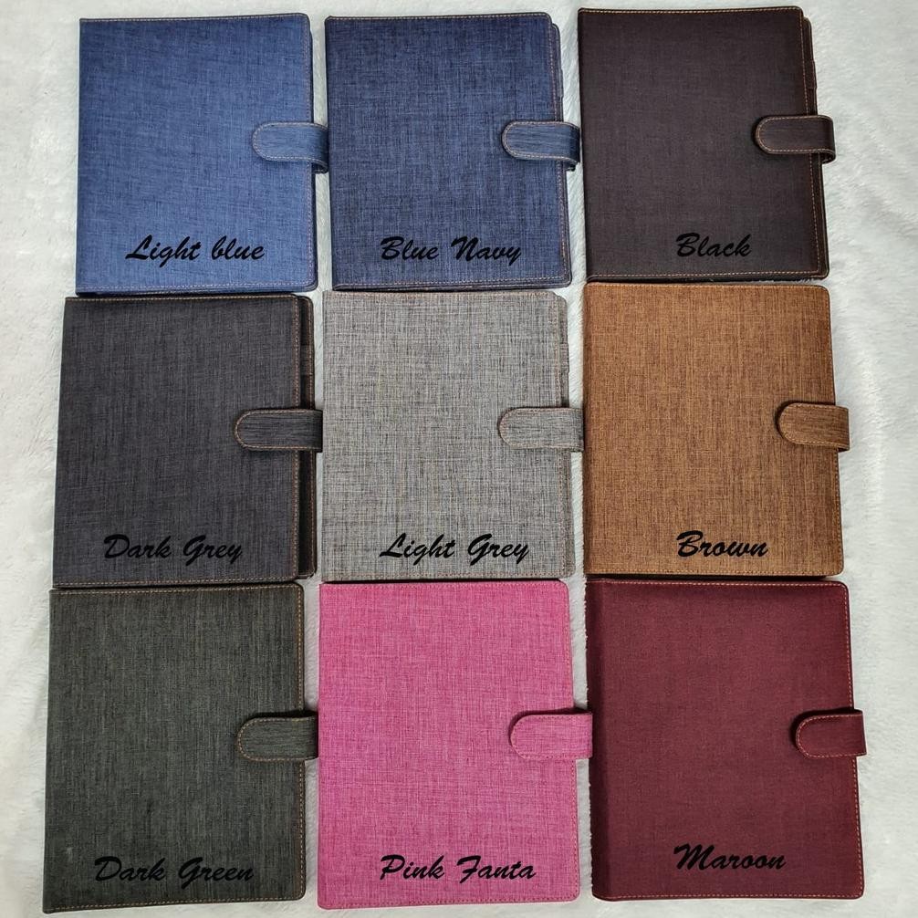 

TERMURAH BINDER BAHAN JEANS/DENIM 9 WARNA PILIHAN A5 DAN B5 Un04