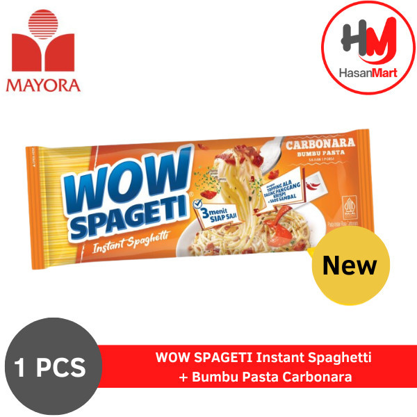 

WOW SPAGETI Instant Spaghetti + Bumbu Pasta Carbonara [1 PCS] - Mayora