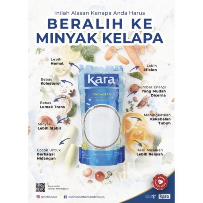 

KARA COCONUT OIL 1L KARA MINYAK KELAPA ASLI PREMIUM 1 L ORIGINAL
