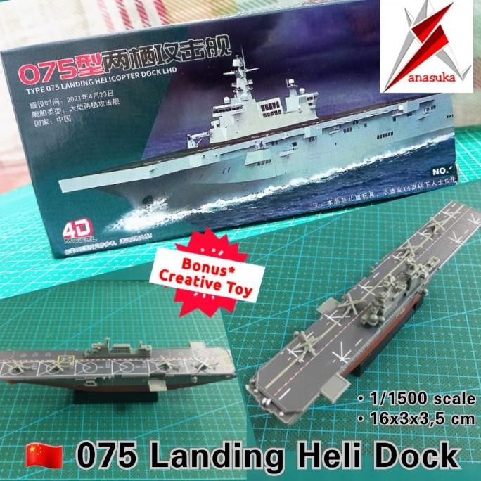 Miniatur Kapal Perang Selam Populer Fujian Nimitz Class Model Kit BS