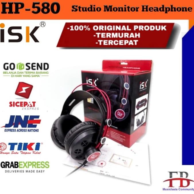 Headphones ISK HP580 / HP 580 / HP-580 Headphone Studio Monitoring