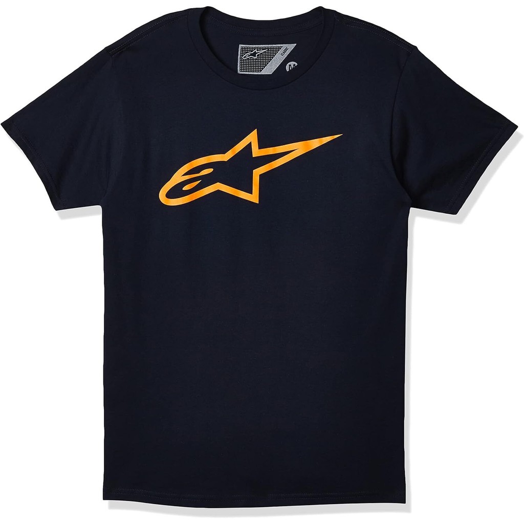 Kaos Awet Muda Alpinestars Pakaian Pria Navyorange 7032