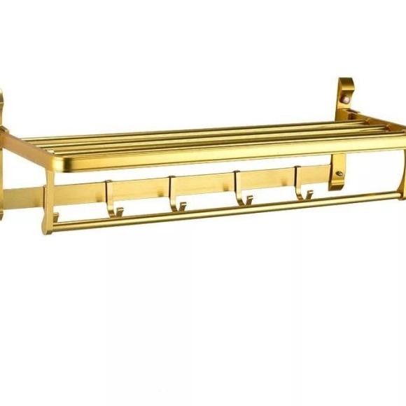 Rak Handuk Stainless Stell Sus 304 || Gold Gantungan Handuk Warna Emas