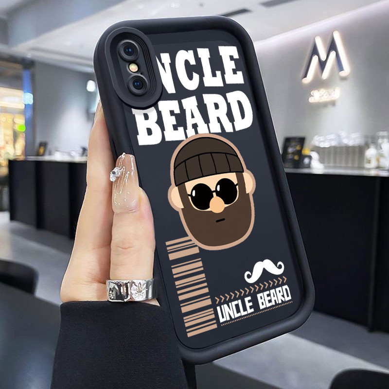 Casing Hp Untuk iPhone X Xr Xs Max Case HP Casing topi pria motif penutup Kasing Anti Drop Cesing Si