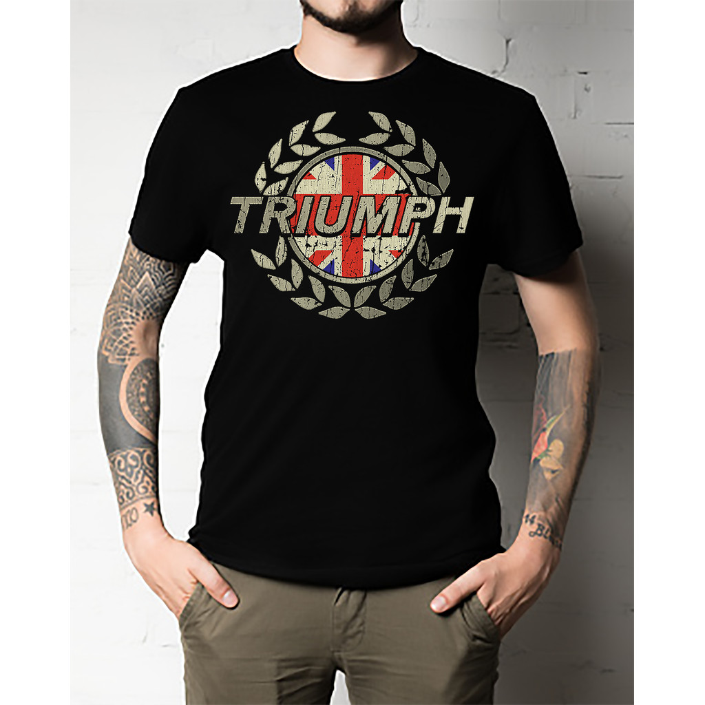 Kaos Klasik Triumph Motor Company Semua Ukuran