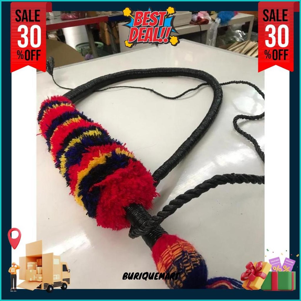 Pecut Jaranan 3 Meter Bopo Dewasa / Cambuk Jaranan / Pecut Tari / Tarian Tradisional / Melestarikan 