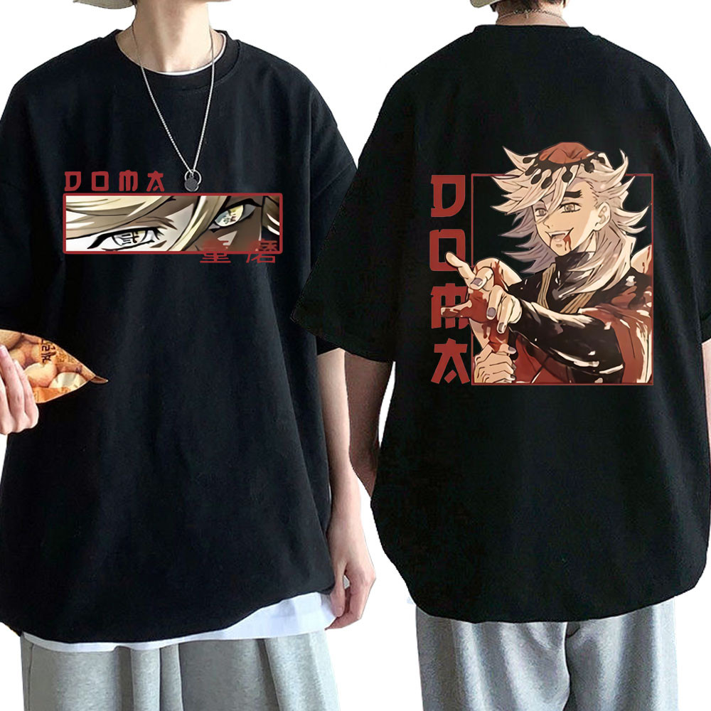 Tshirt Grafis Pembunuh Iblis Anime Douma Pakaian T Tshirt