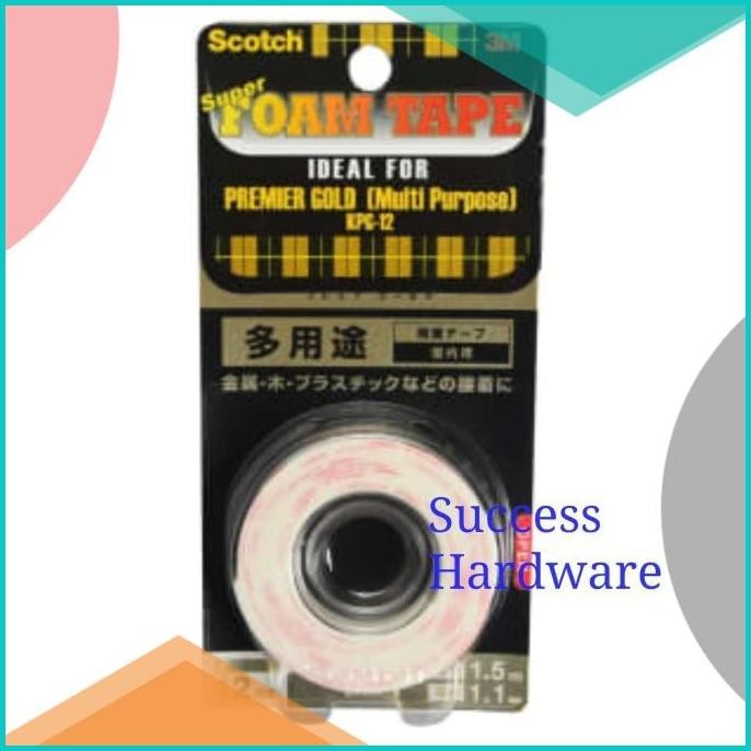 

3M SUPER STRONG SCOTCH PREMIER GOLD DOUBLE TAPE MULTI PURPOSE 140BZ4