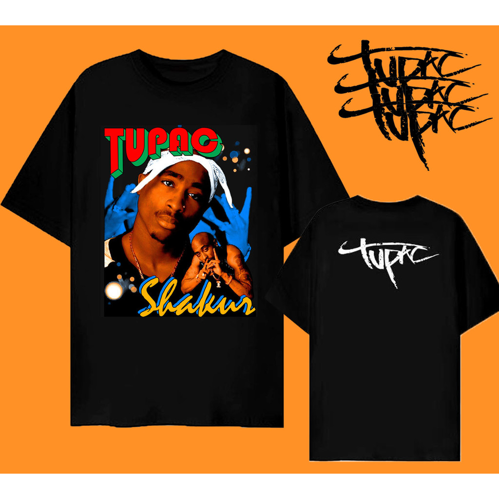 Tupac Shakur Bajakan Kaos Oversized Tupac Makaveli Estetika Rap Stylelandaph