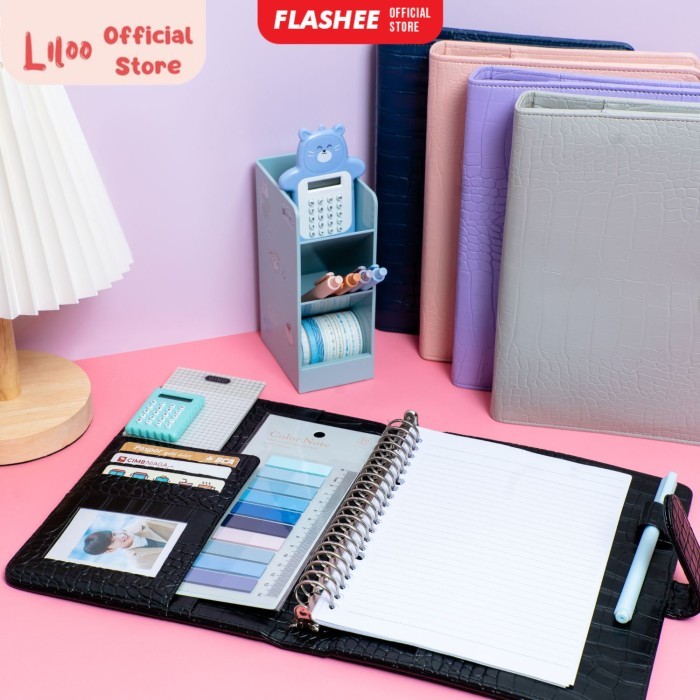 

Amberela Binder Polos A5 Ring 20 Agenda Kulit Croco Eksklusif Binder A5