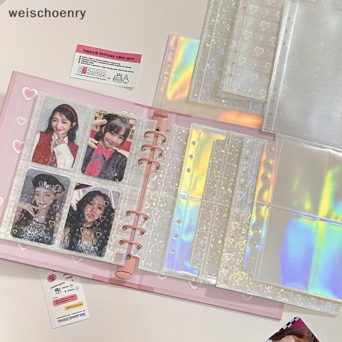 

Amberela Weis A5 Zipper Kpop Photocard Binder Diy Collect Book Photo Card Album