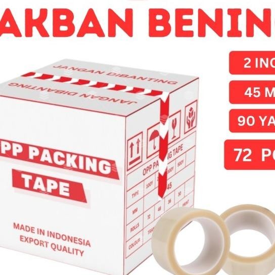 

Lakban Solatip Bening 2 Inch 45 Mm X 90 Yard 1 Dus Gojek / Grab