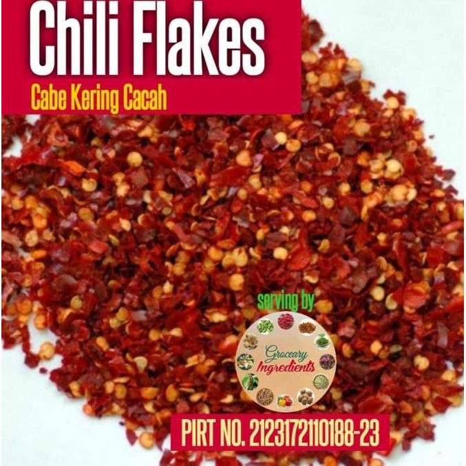 

Chili Flakes Grade A 1Kg/ Chili Crushed / Cabe Cacah Kasar 1Kg