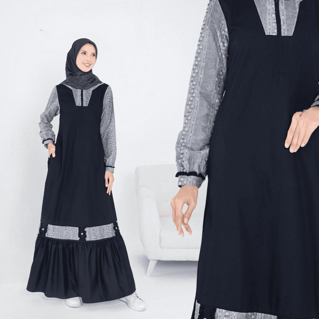 ETHICA | HOMEYDRESS GAMIS DAILYWEAR AYUMI 480 NAVY D10P