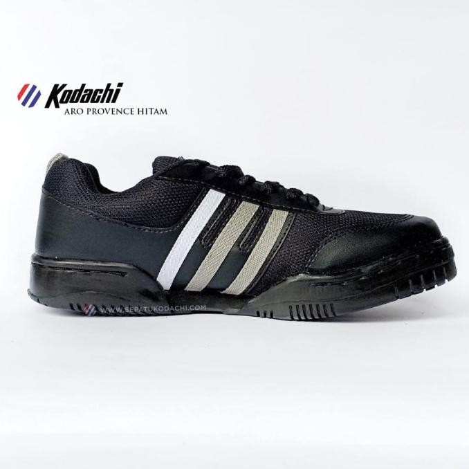 Sepatu Kodachi ARO Plus Provence Hitam AAP Sneakers Full Black