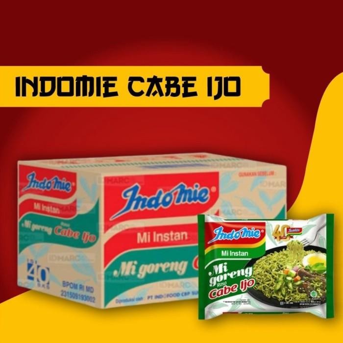 

indomie goreng cabe ijo per karton 1 dus isi 40 pcs murah best seller