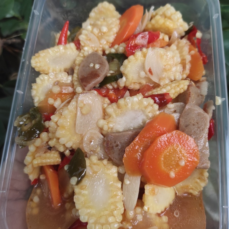 

Tumis jagung muda/putren