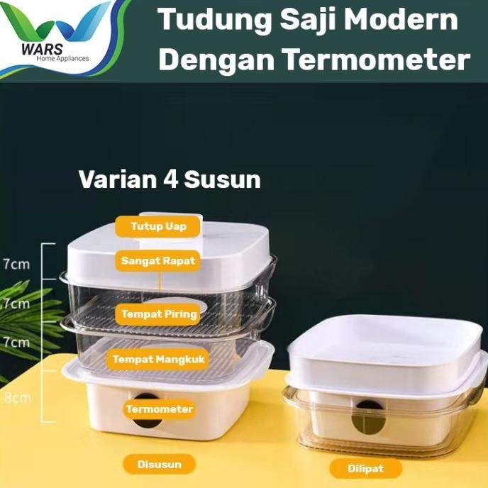 Tudung Saji WARS Susun Modern Dengan Termometer HFS
