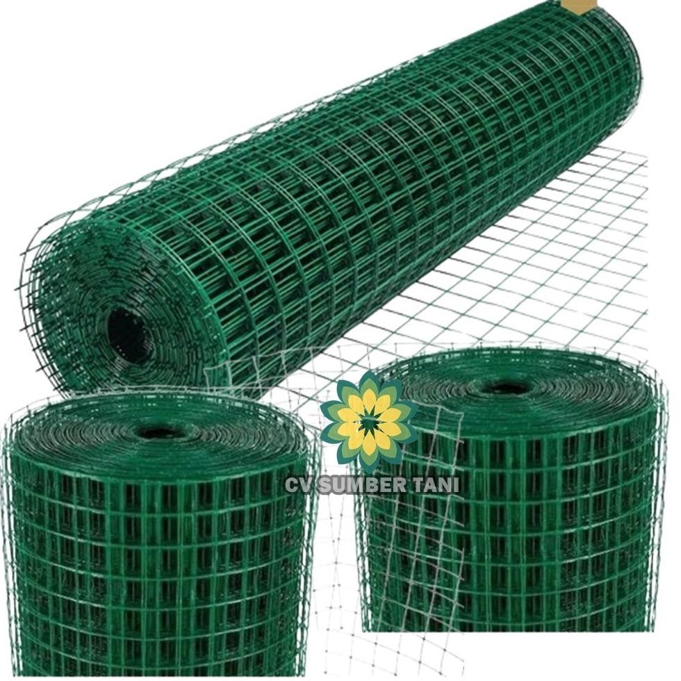Murah Gratis Promo Kawat Loket Ram Pvc Hijau Ukuran 1/2 Inch Untuk Kandang Unggas Atau Pagar Rumah H