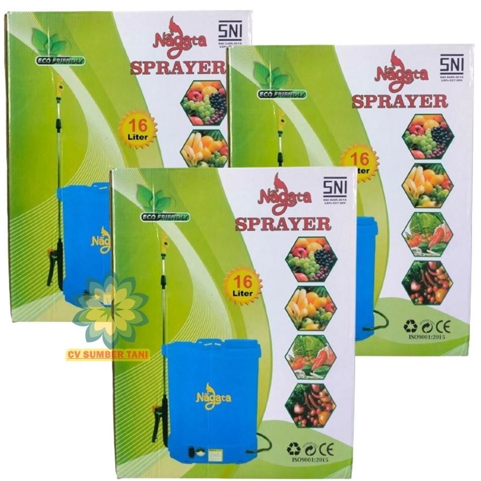 Premium Diskon Nagata Sprayer Gendong Elektrik Kapasitas 16 Liter Alat Semprot Kebun Gh-67