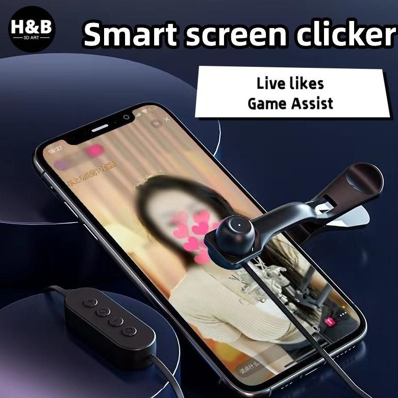 M1Auto Clicker for Phone iPad, Screen Device Auto Clicker, Suitable for Games, Live Broadcasts, Rewa