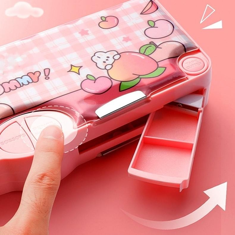 

ss-64 [COD] Kotak Alat Tulis Anak Perempuan/Kotak Pensil Pola Kartun/Kotak Pensil Plastik Dua Lapis Multifungsi/Cocok untuk Anak Laki-laki dan Perempuan Usia 5-12 Tahun Hemat
